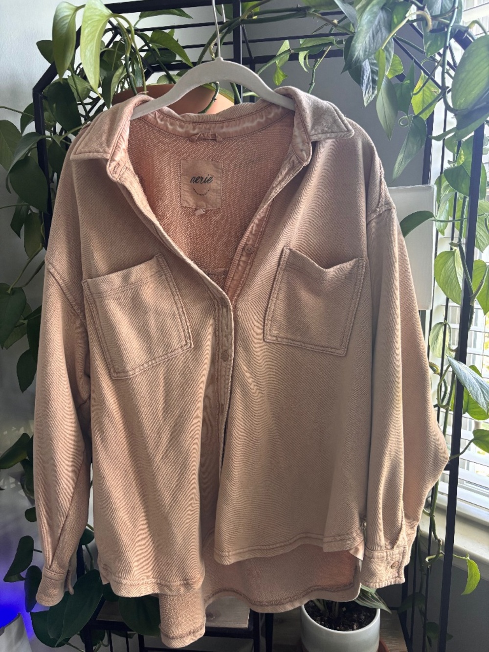 Aerie Oversized Button-Up Shacket
